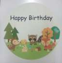 Woodland Forest Friends Edible Icing Image